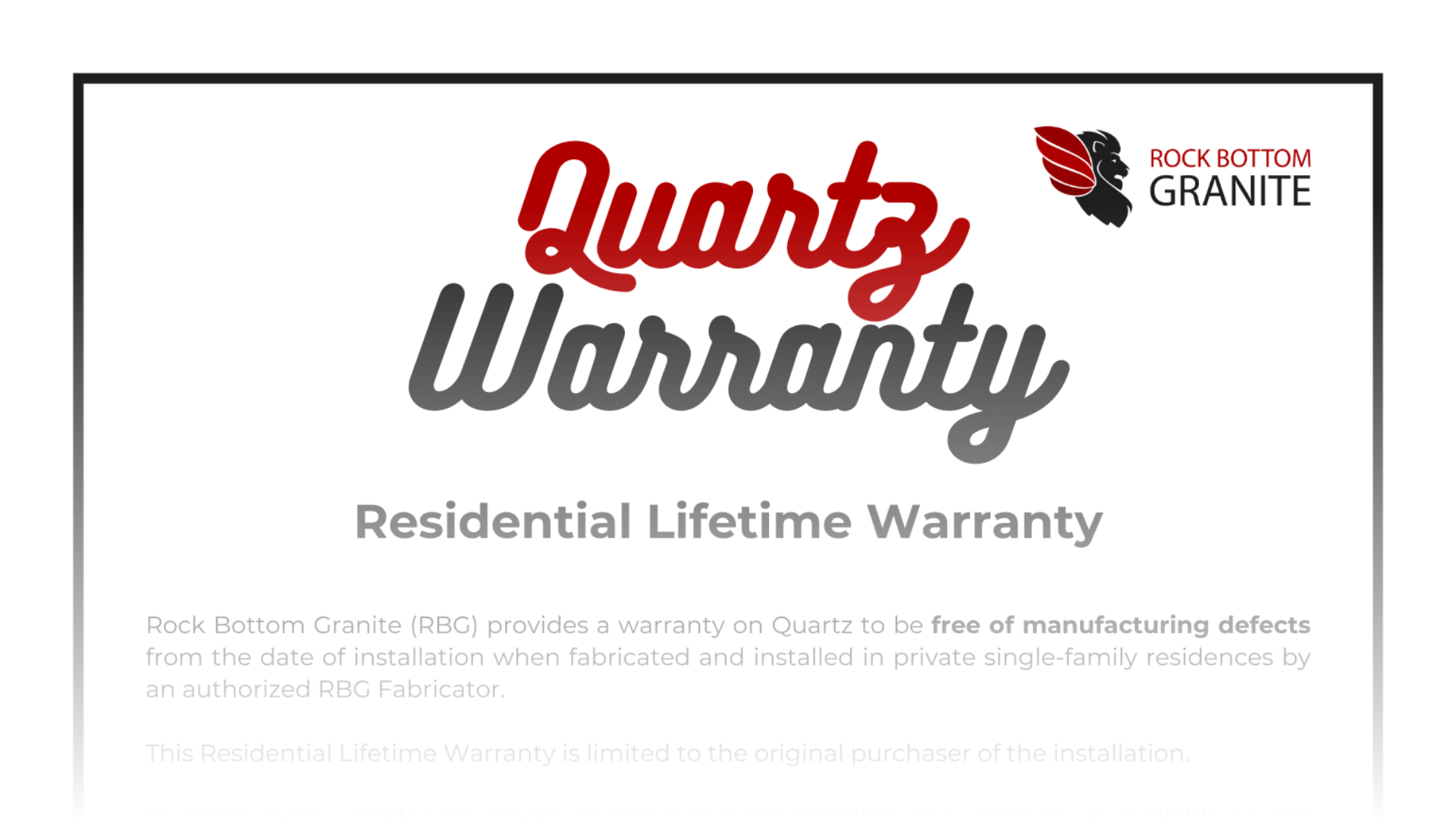 Quartz Warranty